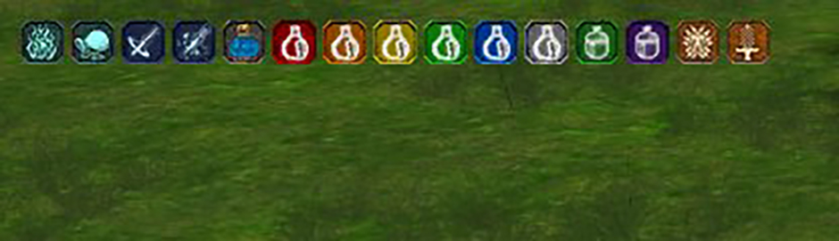 Imagem da localizção de onde os icones das habilidades são mostrados