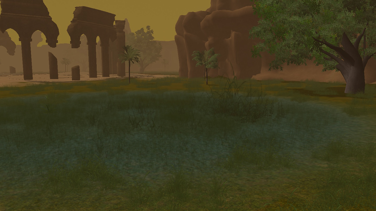 Imagem de uma das zonas do Templo da Areia